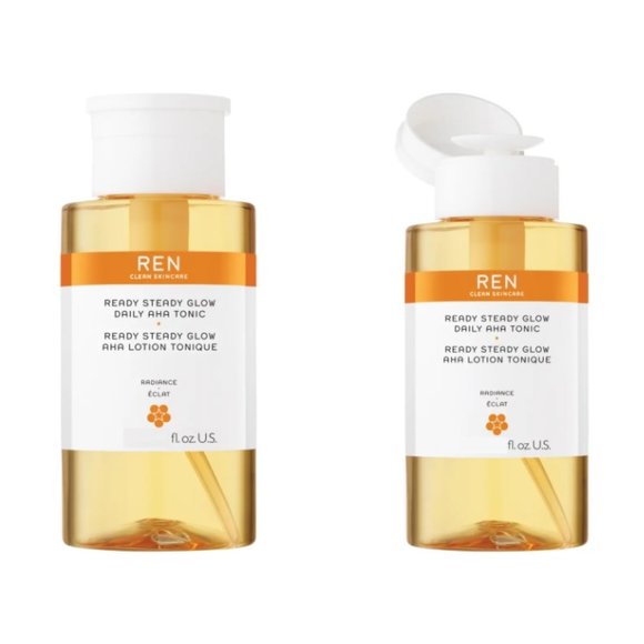 Ren Ready Steady Glow Daily Aha Tonic Resurfacing Toner, NEW - Travel Size 50 ml - Picture 4 of 7
